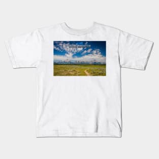 Grand Teton Mountain Range Kids T-Shirt